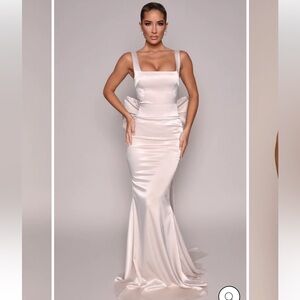Chic Light Beige Evening Dress